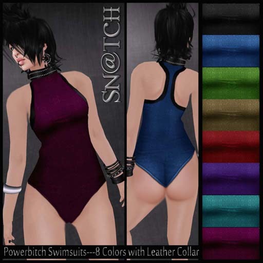 :::Sn@tch Powerb*tch Racerback Swimsuit:::