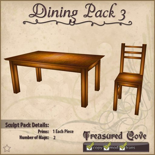 -TC- Dining Pack 3 Clearance Priced