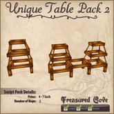 -TC- Unique Table Pack 2 Clearance Priced