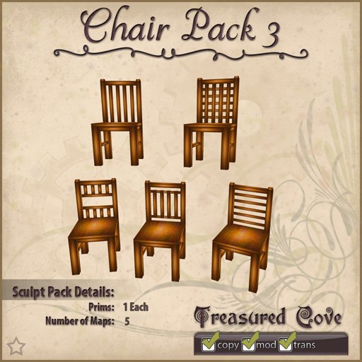-TC- Chair Pack 3 Clearance Priced