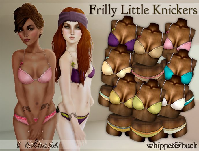 Whippet & Buck - Frilly Little Knickers Set FATPACK