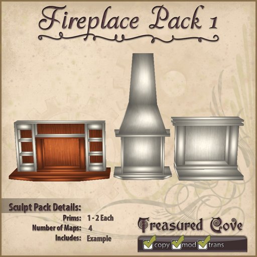 -TC- Fireplace Pack 1 Clearance Priced