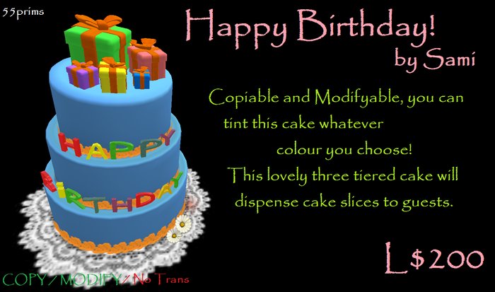 Birthday Cake by sami (boxed)