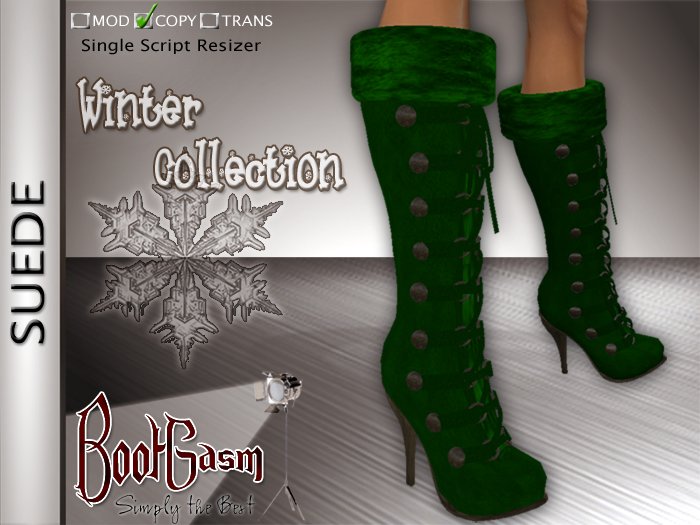Bootgasm Suede Boots Green