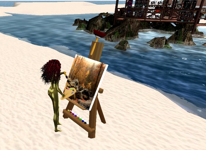 Be a Painter! - Easel, Painting, Colors, Brushes full permission