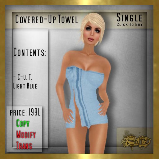 SD - Covered-Up Towel (Light Blue)