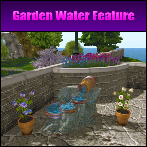 Total Bliss Garden Water Feature With Free Potted Roses