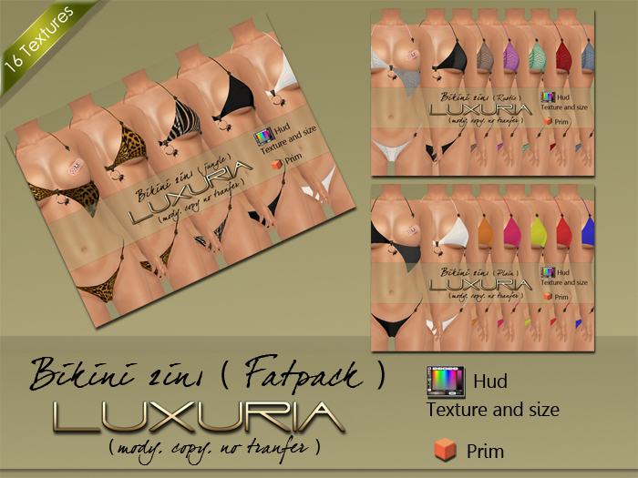 ! Luxuria Rustic Bikini Micro 2in1 (Fatpack)