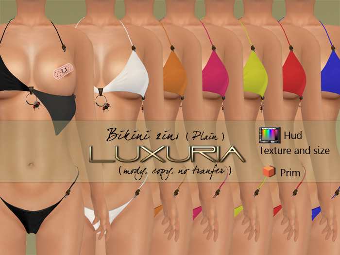 ! Luxuria Rustic Bikini Micro 2in1 Plain