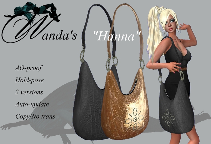 Wanda's Handbag 'Hanna' - large hobo bag in 2 versions