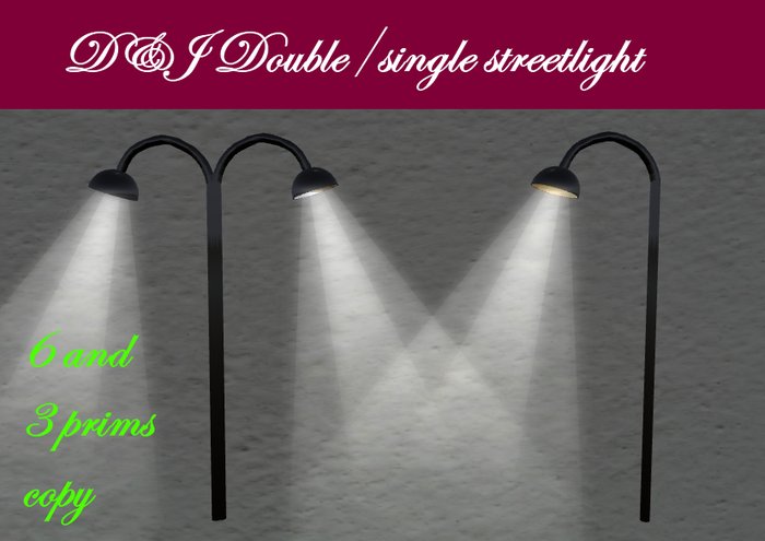 D&J Double/single Streetlight black (boxed)