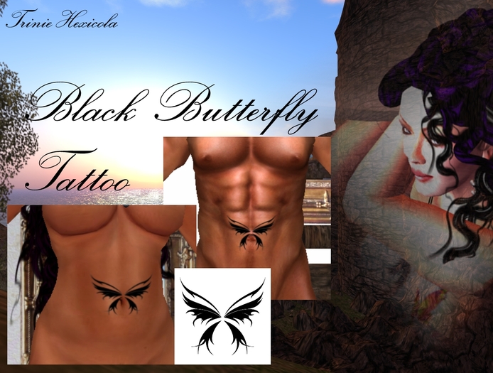Black Butterfly Tattoo