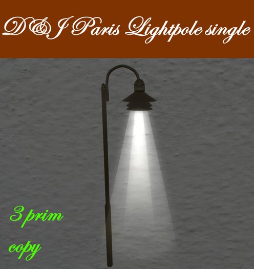 D&J Paris Lightpole single (boxed)