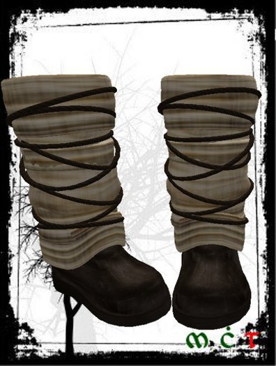 !Damned Bale Boots Cream