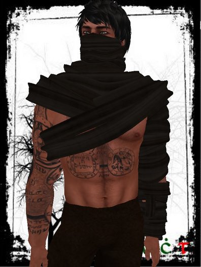 !Damned Bale Wraps Black