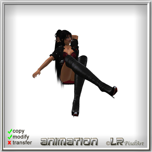 Animation Female Bathtub sit