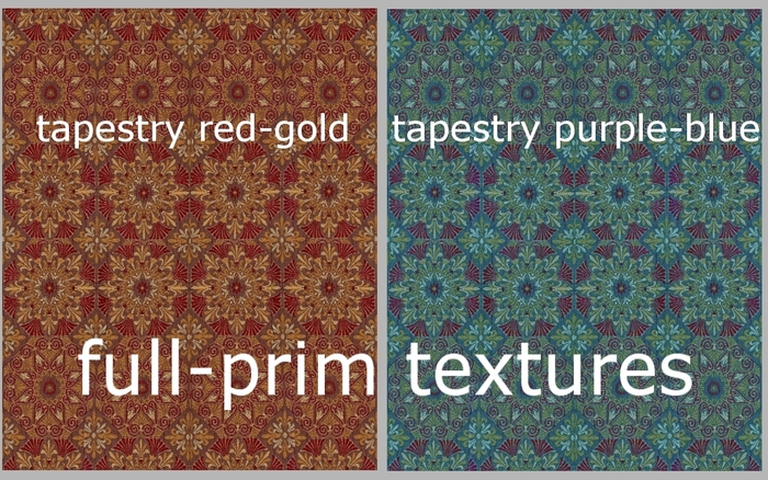 Tapestry fabrics - 2 textures