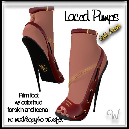 ~WC~ Pumps Red/Gold