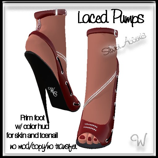 ~WC~ Pumps Red/Silver