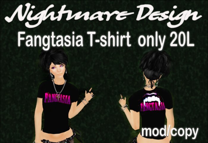 ND - FANGTASIA TOP BLACK