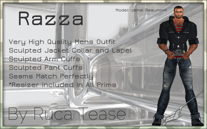 Sexy Mens Wear - Mens Outfit ~ Razza ~ by Ruca Tease -- \(-_-)/ -- 
