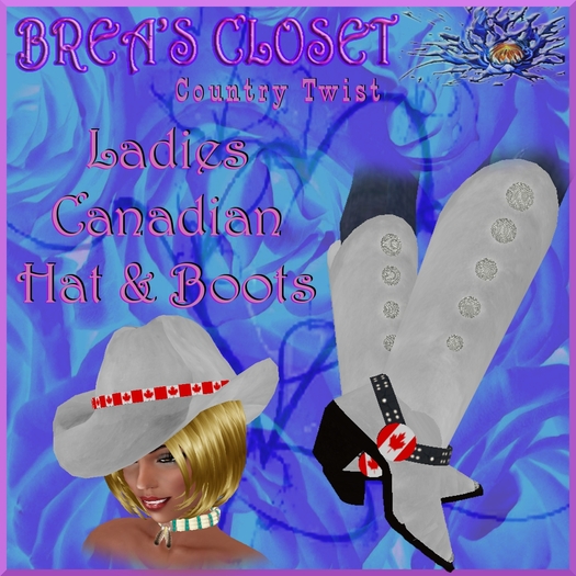Brea's Ladies Canadian Hat & Boots Set