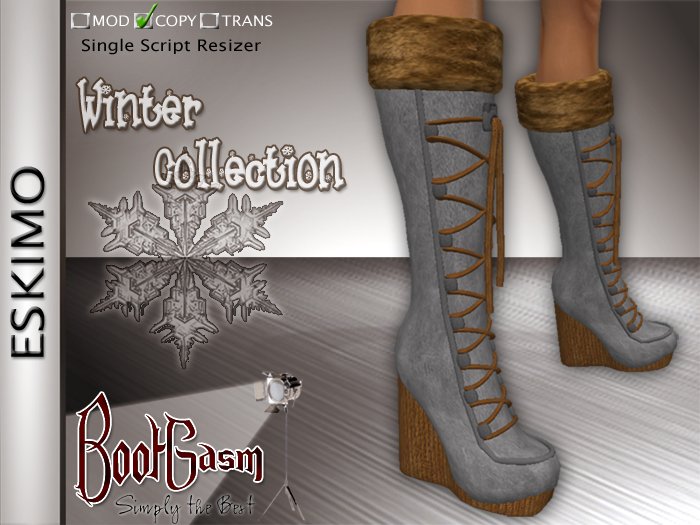 Bootgasm Eskimo Boots Grey