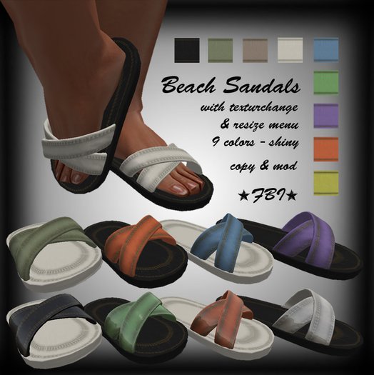 *FBI* Multicolor Sandals
