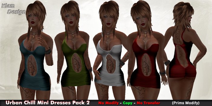 Urban Chill Mini Dresses Pack 2 - Klam Design