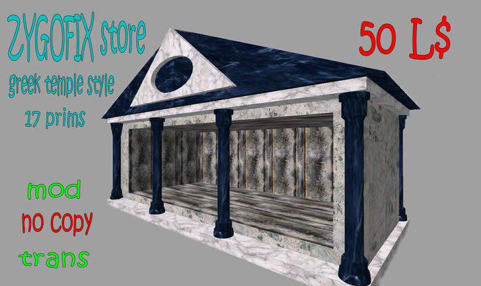 ZYGOFIX store greek temple style (boxed)