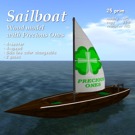 *AQF* Sailboat v1.1 (wood) PreciousOnes BOX