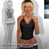 [Stellar] Rhinestone Tanks (basic pack)