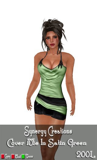 Synergy ~ Cover Me In Satin Green
