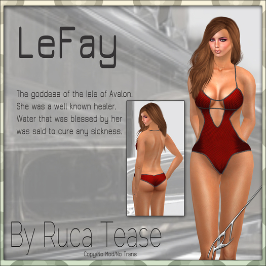 Sexy Red One piece swimsuit (Lefay)