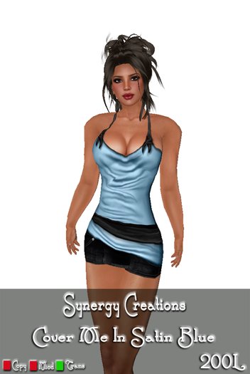 Synergy ~ Cover Me In Satin Blue