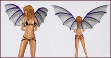 Purple Bat Wings