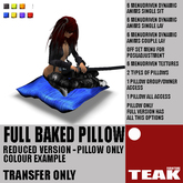 TEAK Reduced Freebee Pillow blue - trans