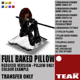 TEAK Reduced Freebee Pillow white - trans