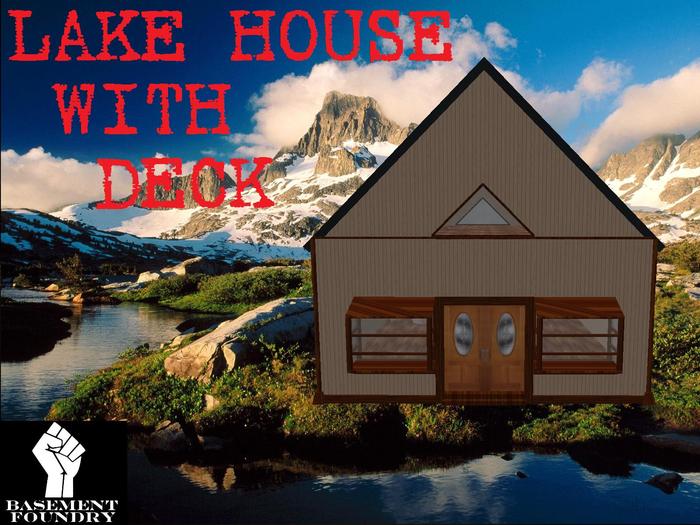 Lake House with Deck - boxed