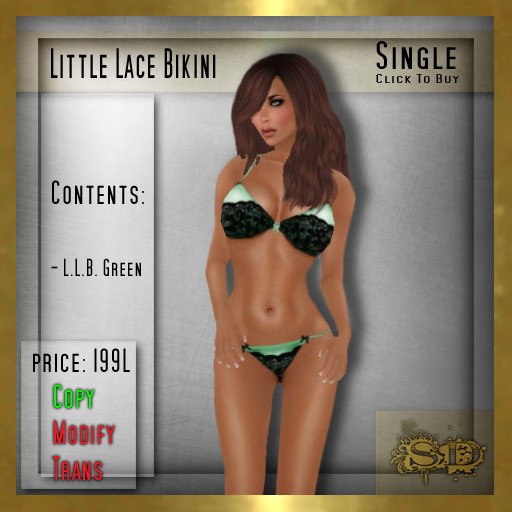 SD - Little Lace Bikini (Green)