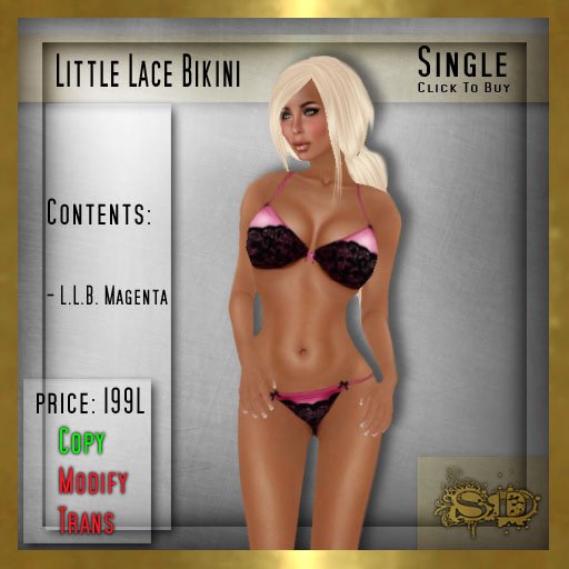 SD - Little Lace Bikini (Magenta)