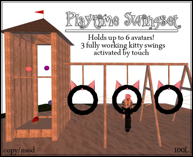-LB- Playtime Kitty Swing Set
