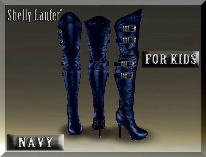 ::: Shelly Laufer Boots Overknee [Navy] ::: For Kids