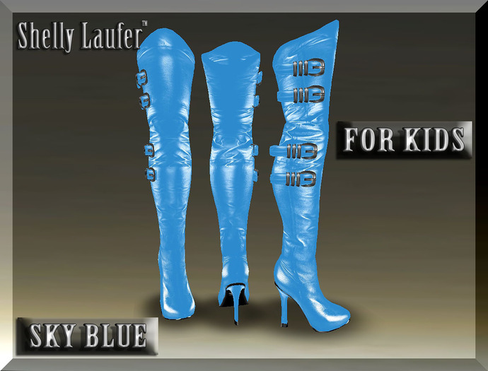 ::: Shelly Laufer Boots Overknee [SkyBlue] ::: For Kids