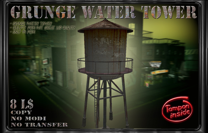 [Tampon Inside] Grunge Water Tower