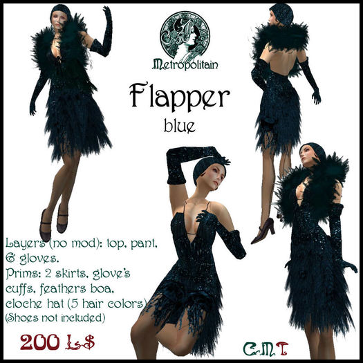 Flapper blue - Box