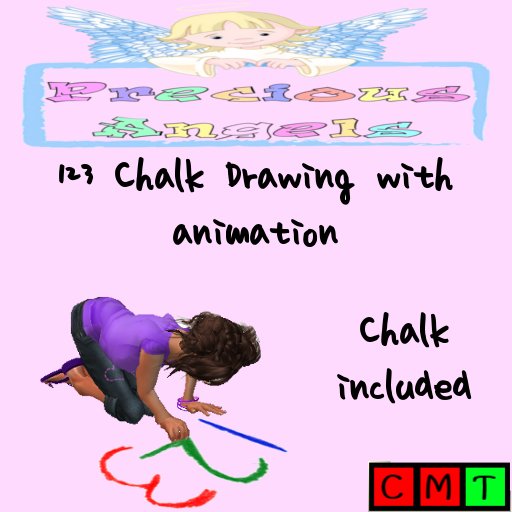 Chalk drawing 123 with animation