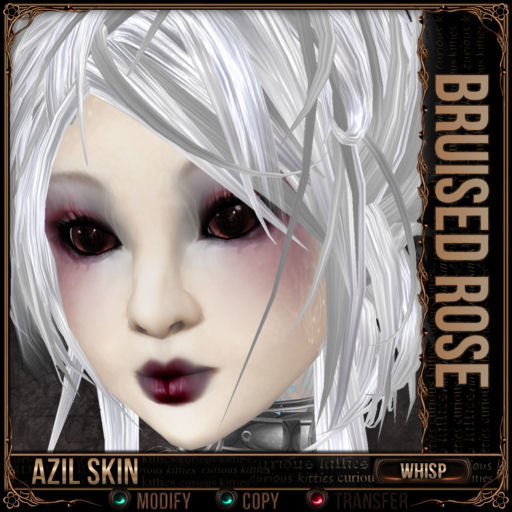 =^.^= Curious Kitties - Azil Whisp Skin - Bruised Rose