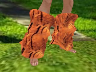tiger Fur Leg warmers