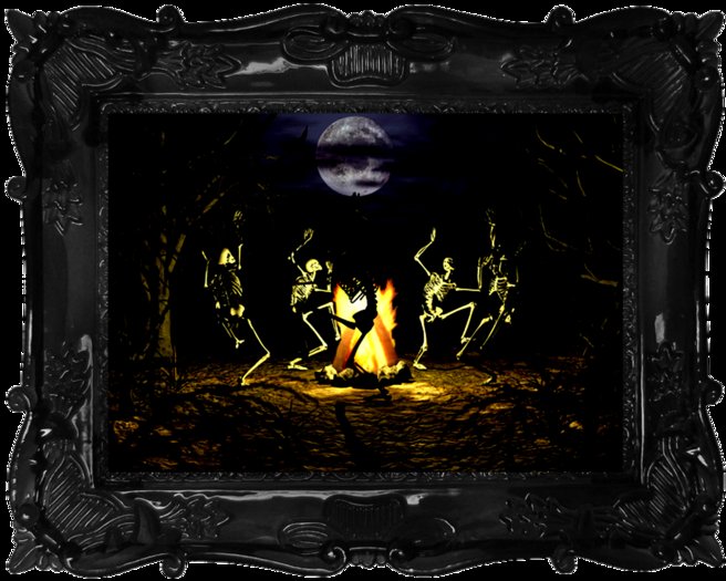 Dancing Skeleton Halloween Picture